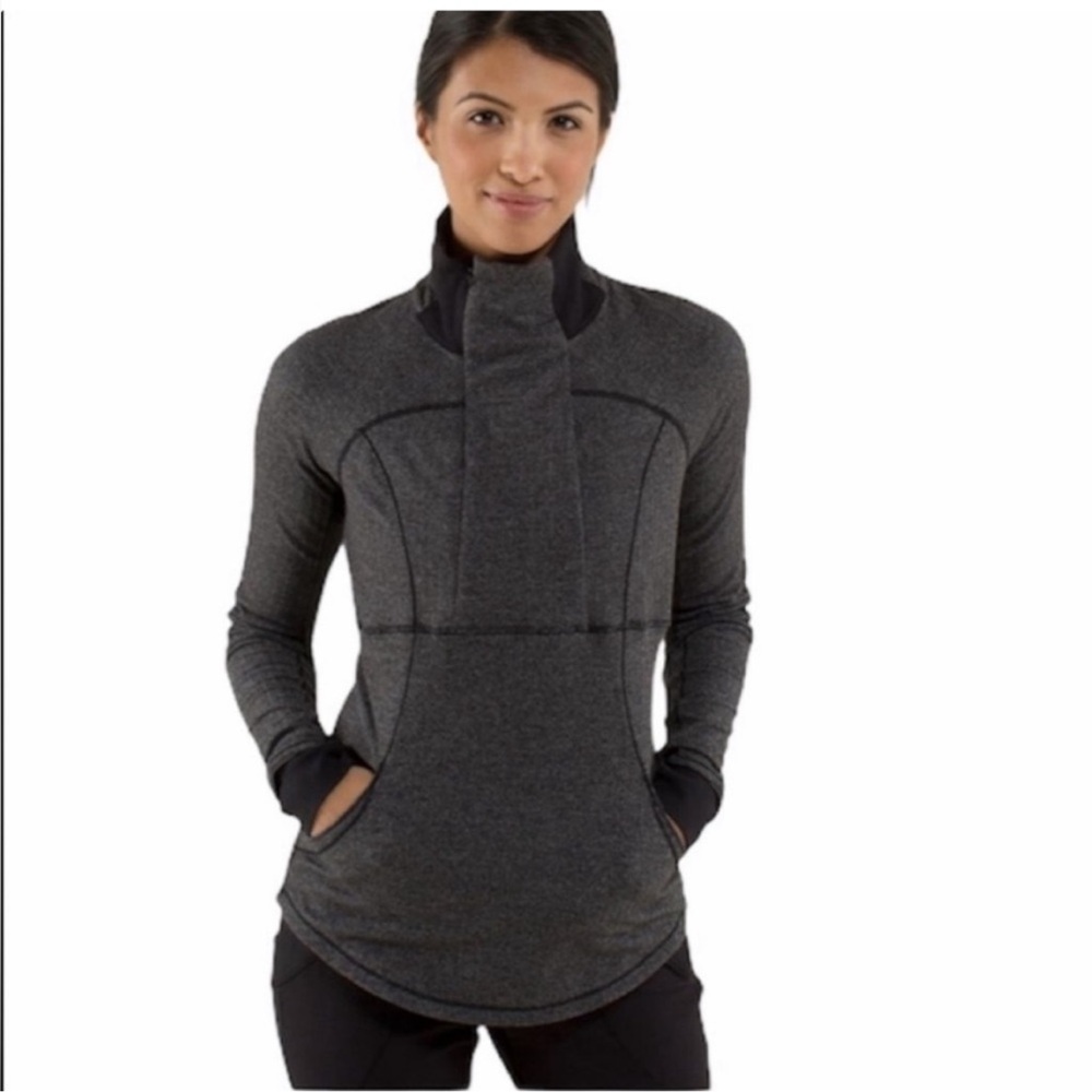 Lululemon Base Runner Pullover 1/2 zip yoga athleisure gym workout top size 4